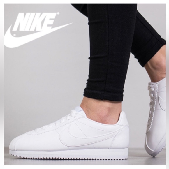 Nike Women's Classic White Sneakers - Picture 1 of 4